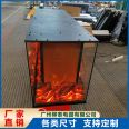 European style decorative fireplace embedded electronic Space heater led simulation fire can be customized Liutai