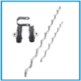Straight line passing wire clamp, pre twisted wire suspension wire clamp, aluminum alloy optical cable suspension string