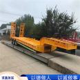 Hydraulic ladder light hook plate transport vehicle with equal width forehead excavator pallet semi trailer with three lines and six axles