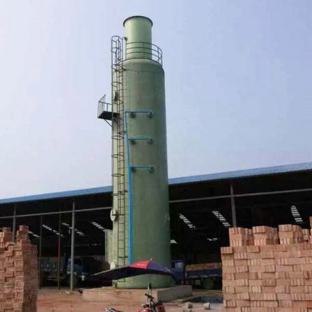 FRP desulfurization tower, waste gas absorption and purification tower, brick factory dust removal equipment, PP spray tower, corrosion resistance