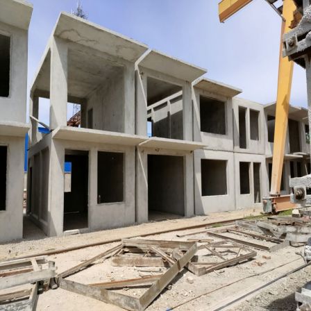 Rural self built villas, cement board houses, finished reinforced concrete prefabricated mobile cement houses