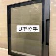 Saint Theo Light Luxury Aluminum Frame Glass Door Customized Minimalist Style 3C Tempered 1 Leaf Minimum Order