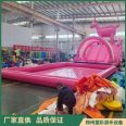 Tongcai Inflatable Pink Deer Water Slide Large Water Park Water Toy Pool Challenge