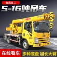 Luying manufacturer provides 6, 8, 10, and 12 tons of small truck cranes for construction. The new national six blue brand cranes are available in stock