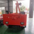 Small tracked truck mounted crane with adjustable gear range for mountain and hilly tracked transport vehicles