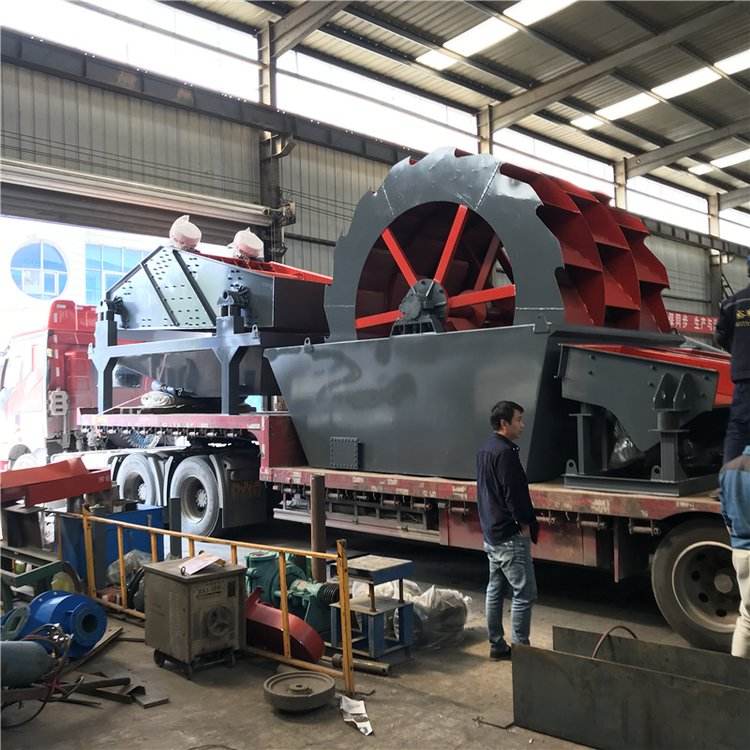 Double groove wheel sand washing machine Yushun stone powder sand washing equipment XSD2816 mining sand washing machine with high cleaning rate