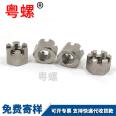 304 stainless steel nut slotted hexagonal nut slotted screw cap GB6178