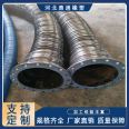 Large diameter high-temperature resistant cloth clamping steel wire telescopic rubber air duct, exhaust duct, ventilation corrugated flexible hose