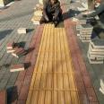 Sidewalk tactile paving brick ceramism sintered brick anti-skid permeable paving brick garden lawn square brick