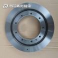 Small rotary table bearings, four point contact ball slewing support, internal and external double flange slewing bearings for forklift steering gear