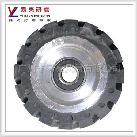 Toothed rubber wheel 100 * 100 aluminum core polishing wheel for plastic, chemical, hardware, and mechanical polishing