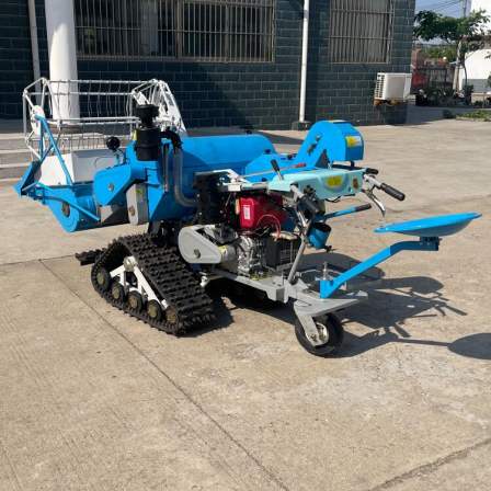 Diesel high horsepower crawler type rice Combine harvester simple operation wheat harvesting threshing integrated machine