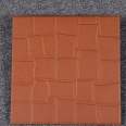 Absorbent brick, red floor tile, construction site, courtyard, red cylinder tile, flat floor tile