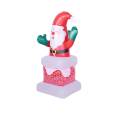 Cross border exclusive Christmas decorations, activity venues, props, Santa Claus climbing chimneys, festive lighting decoration