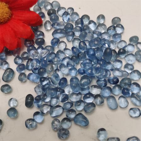 Supply of Terrazzo glass beads Wholesale of sandblasting decorative colored glass blocks