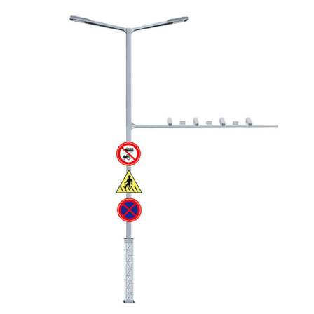 Traffic signs and signs, multi-pole integrated, common pole smart street light signal poles, Runchang Lighting