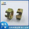 Galvanized slotted nut, thickened nut, carbon steel grade 4.8 bright fastener customization