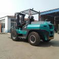 Integrated off-road forklift, diesel stacker, four ton handling elevator