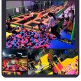 Large internet celebrity trampoline park, ground level children's playground, indoor physical fitness expansion hall, amusement park equipment manufacturer customization