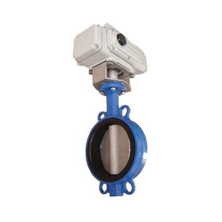 Electric desulfurization butterfly valve D971X stainless steel wear-resistant and aging resistant rubber soft sealing valve