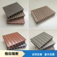 Luliang terrace square hole plastic wood floor online embossing anti slip round hole co extrusion ecological wood plastic solid imitation wood batten