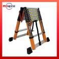 Double sided bamboo ladder made of lightweight epoxy resin, safe and anti slip, thickened mobile scaffolding decoration