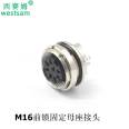 C091D front or rear installation of 3-core 4 5 6 7 8 12 14 16P waterproof connector M16