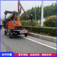 Highway mounted hedge trimmer is convenient, fast, flexible, and lightweight