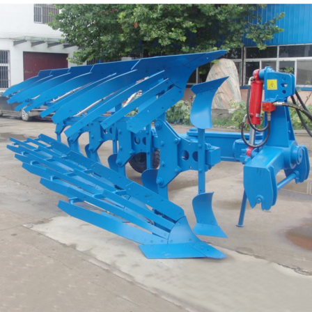Efficient hydraulic overturning plow machine Deep plowing plow machine Deep plowing plow Breaking and crushing soil grid plow