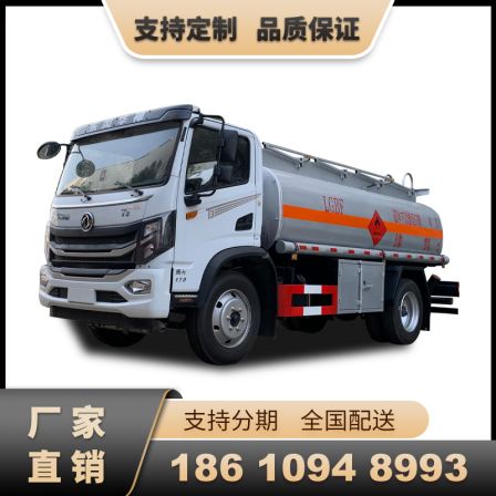 8 square oil tank truck current Dongfeng oil tank truck Huashen single bridge oil tank truck Chufei brand 7-ton tank truck