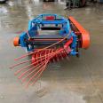 A peanut harvester equipped with a four wheel tractor for lifting fruits. A machine for ridging and planting peanuts