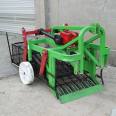 Four wheeled tractor driven harvester, underground peanut fruit digging machine