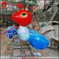 Caterpillars, pigs, children, insects, large sculptures, animal insects, fiberglass sculptures, customized simulation of insect models