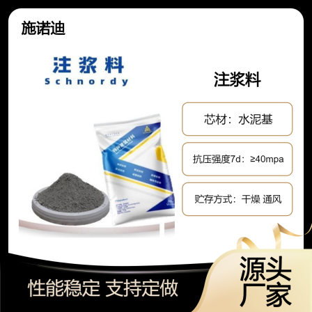 Polymer cement grouting material for tunnel reinforcement of coal mine hollowing and high flow state grouting