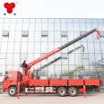 8-ton Luying truck mounted crane, Fukuda Dajingang ES7 truck mounted crane equipment installation and lifting integration