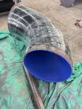 Fangda anti-corrosion steel pipes and fittings, epoxy powder hand wrapped with 3PE plastic lining and coating inside and outside