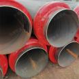 High temperature steam black jacket polyurethane insulation steel pipe manufacturer Dongchen pipeline has sufficient inventory