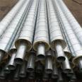 Polyurethane overhead insulation pipe wrapped with fiberglass insulation steel pipe, self processed with Meihao galvanized iron sheet