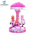 Three person carousel Wanda Mall indoor children's electric amusement equipment Qilong