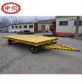 Application for adding mechanical cargo handling tools to flatbed trailers Factory transfer flatbed trucks