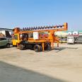 Pile driving machine for building foundation in Hekeng, vehicle mounted mobile long spiral drilling machine, multi angle rotary telescopic pile driving