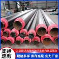 High temperature steam black jacket polyurethane insulation steel pipe manufacturer Dongchen pipeline has sufficient inventory