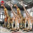 Large Giraffe Sculpture Model 345 meters Animal Glass Fiber Reinforced Plastic Decoration Park Real Estate Resin Meichen Customization