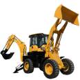 Qiyang QZ40-28 project uses a 2.5-ton large two end busy forklift with front shovel and back shovel integrated machine