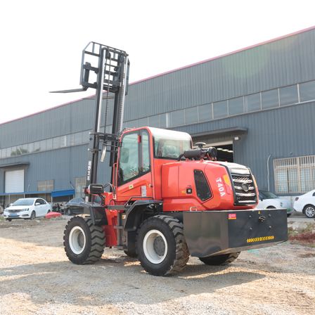 Off road forklift four-wheel drive 3 tons 5 tons 6 tons T tail crane internal combustion hydraulic stacker Cart lift loader