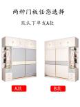 All aluminum alloy welded full size wardrobe sliding door, modern and simple household bedroom sliding door, wardrobe, paintless storage cabinet