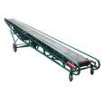 Customizable mobile belt conveyor for loose grain particle loading, unloading, and transportation equipment on slopes