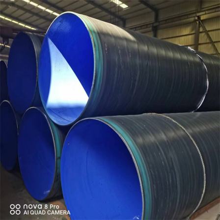 Three oil and two cloth buried anti-corrosion steel pipes for sewage discharge DN400 anti-corrosion spiral steel pipes