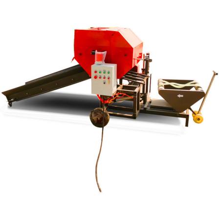 8 horsepower fully automatic bundling and wrapping machine paired with a silk kneading machine for easy operation and even packaging