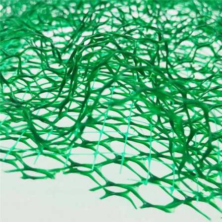 Green 3D Geonet Cushion for River Slope Protection, Vegetation Net Fixed U-shaped Nail for Soil and Water Protection